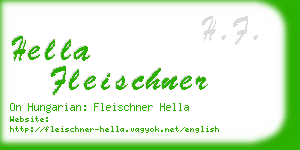 hella fleischner business card